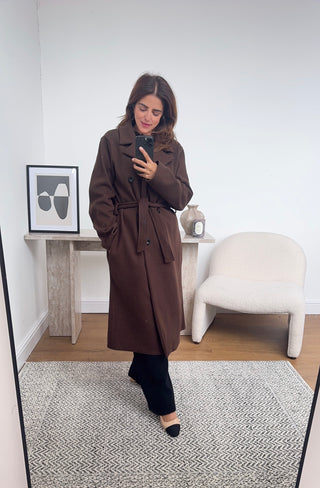 Coco coat with a belt - cai - Fash Focused