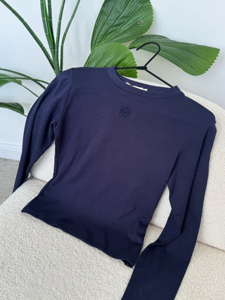 Navy full sleeve top - Liv - Fash Focused