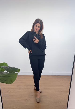 black zip up coord - Anna - Fash Focused