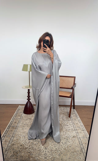 Silver Shimmer butterfly kaftan- velora - Fash Focused