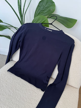 Navy full sleeve top - Liv - Fash Focused