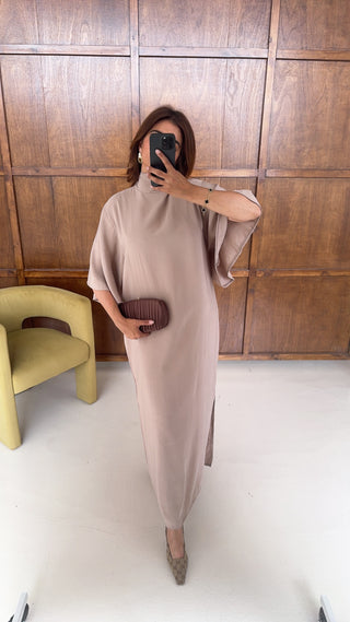 Preorder Taupe dress- elodie