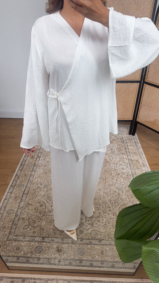 White wrap coord- rayna