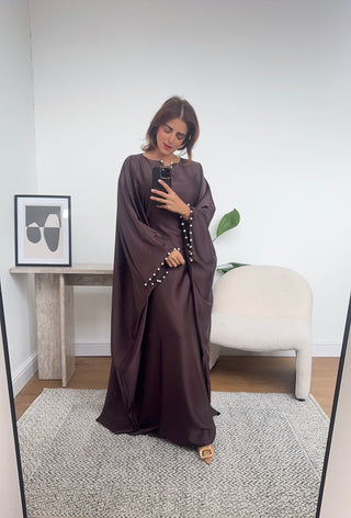 Coco butterfly pearl kaftan - yara