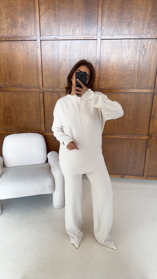 Ivory knit coord- devica