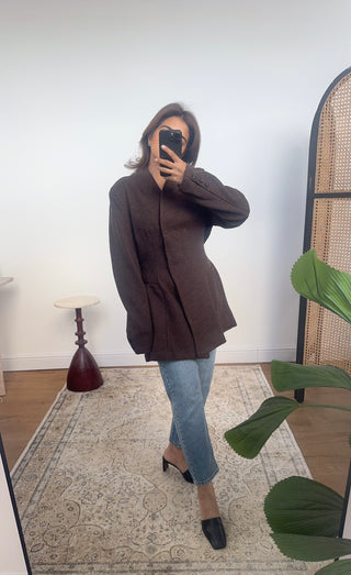 Coco brushed blazer jacket- iela