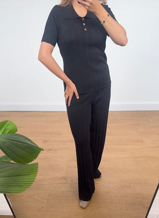 Black knit coord- sacie - Fash Focused