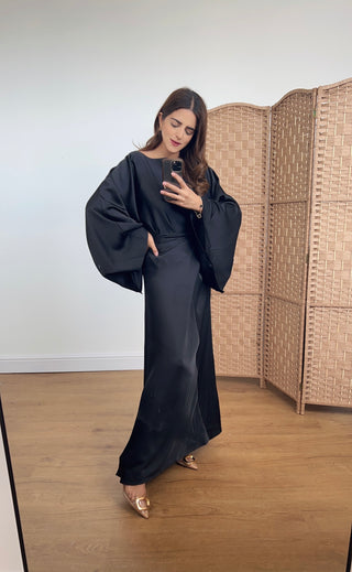 Renata wrap dress black