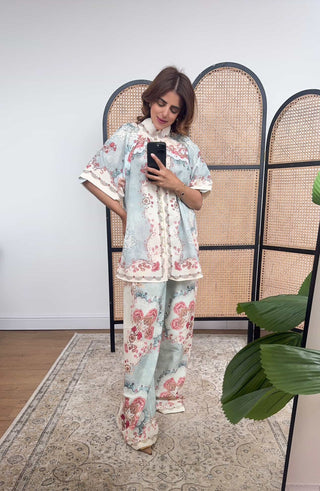 blue floral coord- terza
