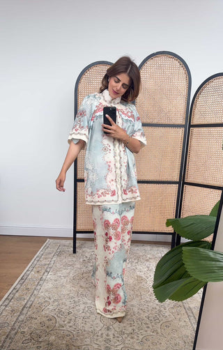 blue floral coord- terza