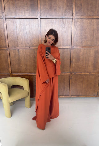 Orange two piece coord- elina