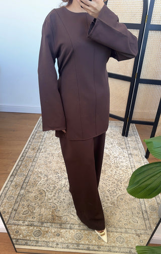 Coco minimal seam detail set- baya - Fash Focused