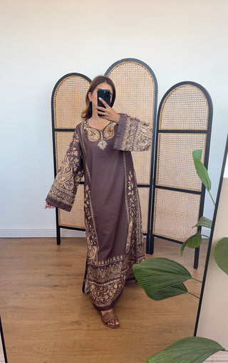 Chocolate bloom kaftan