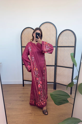 Ruby blossom kaftan