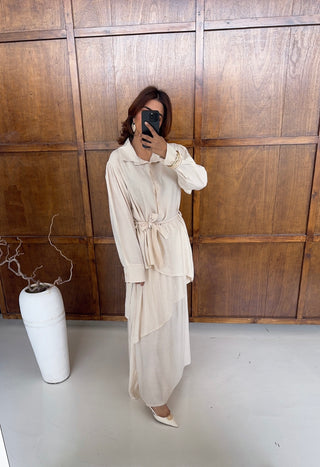 Cream skirt set- terra - Fash Focused