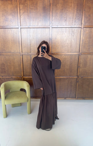 Coco T shirt dress long sleeve- vela