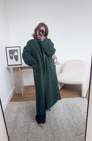 Canan Coatigan in green - Fash Focused