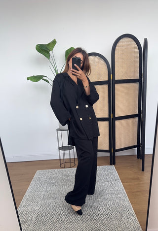 Black blazer coord set - Fina - Fash Focused