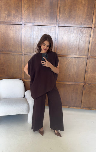 Coco Assymetric knit coord- lici