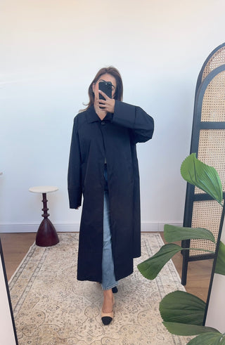 Black trench coat- zoya