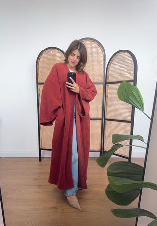 Aya Kimono Coatigan - rust
