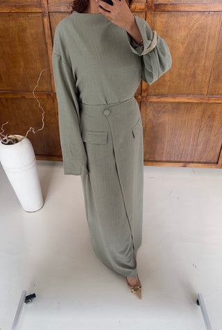 Sage skirt coord- aura - Fash Focused