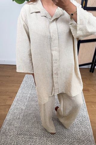 Cream shirt Coord - siya - Fash Focused