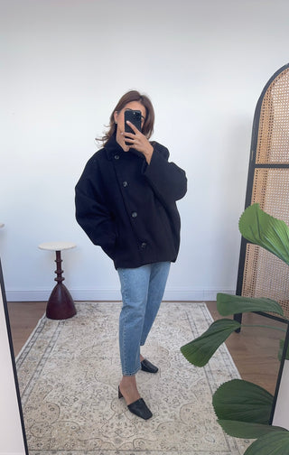 Black buttoned jacket- shay