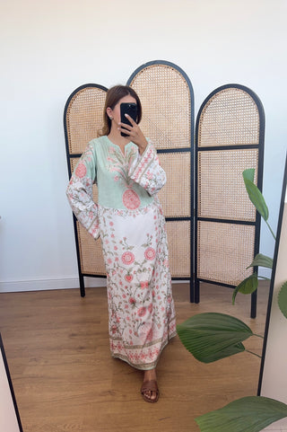 Peony bloom kaftan
