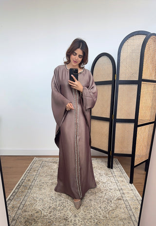Lilac pearl kaftan- marwa - Fash Focused