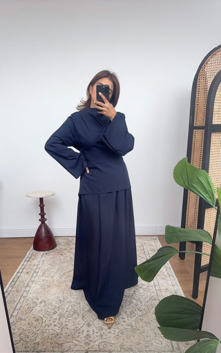 Navy skirt coord - tia