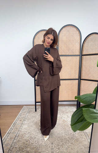 Chocolate wrap coord- rayna