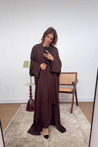 Coco two piece abaya set- hadia - Fash Focused