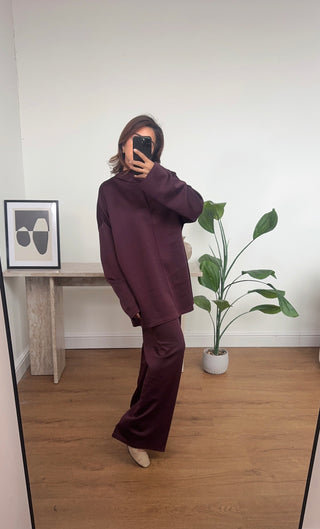 burgandy basic coord- saoi