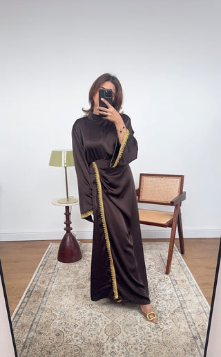 coco dress with lace detail- elara - Fash Focused