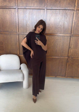 Coco Assymetric knit coord- lici