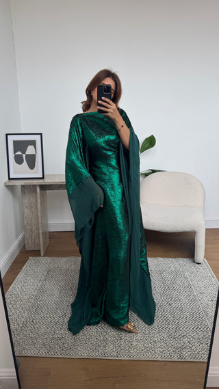 Emerald shimmer kaftan - hayat