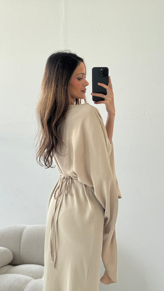Dion dress in beige - Fash Focused