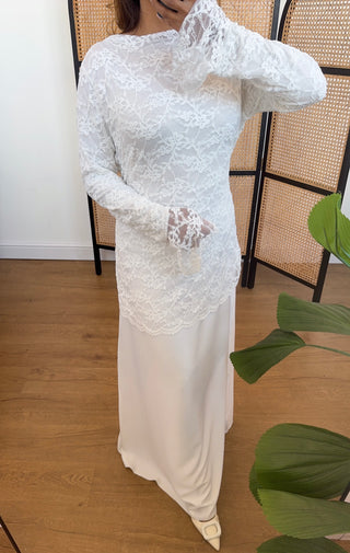 White lace dress- valentina