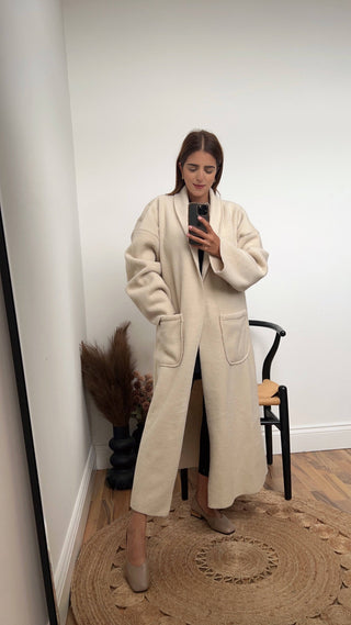 Canan Coatigan in Cream - Fash Focused