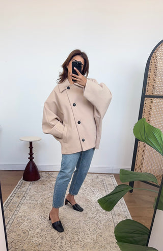 Beige buttoned jacket- shay