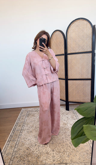 Pink leaf flow coord- fifi - Fash Focused