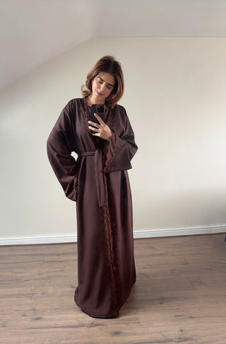 Coco lace detail kimono two piece - liana - Fash Focused