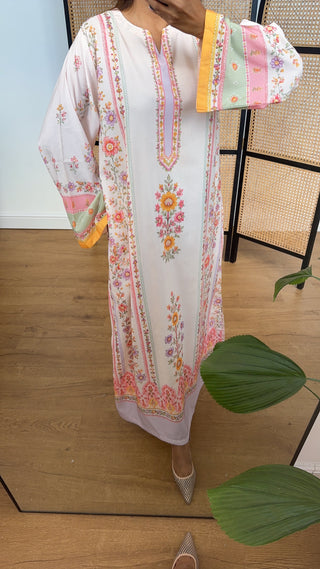 Blush blossom kaftan