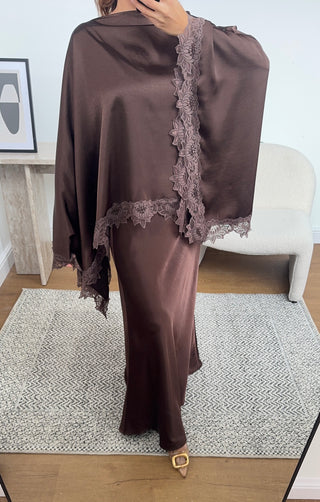 Coco satin lace two piece- luna