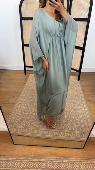 Sanne dress in sage - Fash Focused