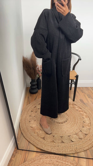 Canan Coatigan in Black - Fash Focused