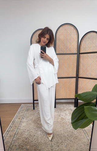 White wrap coord- rayna