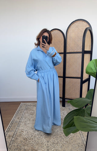 Blue skirt coord- ines - Fash Focused
