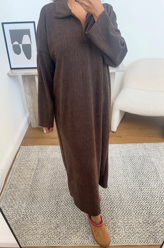 coco collar velvet dress- elisa - Fash Focused